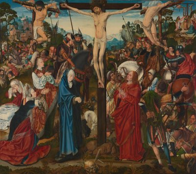 Crucifixion by Master of the Aachen Altar de l